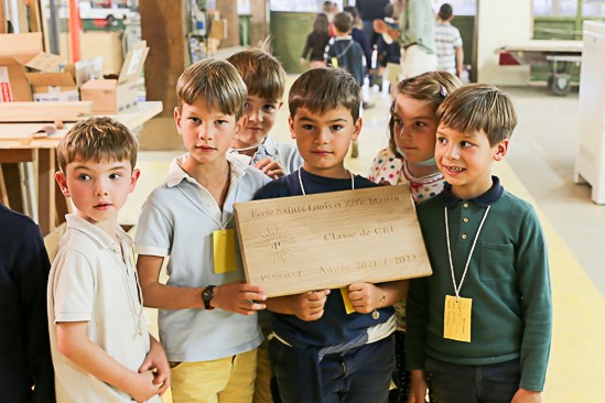 CE1 Visite des ateliers Perrault École Saints Louis et Zélie Martin